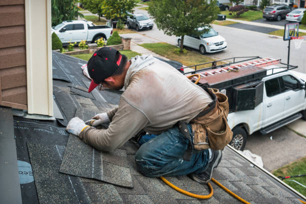 Professional Roof Installation technician working in Townville, PA